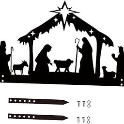 Garden Stakes Nativity Scene Accessories Weatherproof for Backyard Pathway-image-60