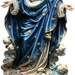 ARTISOUL® Blessed Mary Statue Landscape Ornament for Outdoor Micro Landscape Flowerpot | Home Decor | Plaques & Signs-image-48