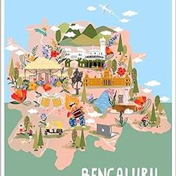 Gift Me Bazar Bengaluru Fridge Magnets Souvenir for Home Kitchen Refrigerator Stylish Gift Decor | Country Theme Magnet-image-13