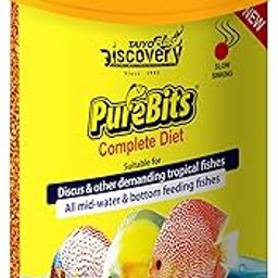 Taiyo Pluss Discovery Pure Bits Complete Fish Food - 35 g (Pack of 1) | New Bio Blend Formula for Immunity, Growth & Colour | Slow Sinking Granules for Discus & Other Tropical Fishes-21