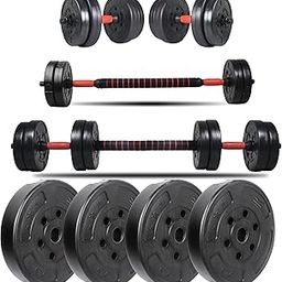 Artino Sports Invader Convertible Kit 8kg (2kg x 4) Button Shapped Weight Plates & Dumbbell Rods for Home Gym Set-image-82