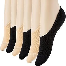 6 Pack Women No Show Socks Non Slip Casual Flat Boat Liner Low Cut Socks-image-94