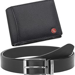 Gift Hamper for Men | Black Wallet and Black Belt Men's Combo Gift Set | Leather Wallets for men | Men's Wallet BW10496-picture-24