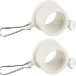 2x2pcs Rotate Pole Mounting Rings Grommet Clip PVC 1.15inch-image-60
