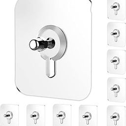 JIALTO 10 Pcs Nail for Wall Hooks for Wall Without Drilling/Self Adhesive Hooks for Wall Heavy Duty Strong Nails for Wall Hanging Screw Sticker Wall Hook Clock/Kitchen Accessories Items-image-77