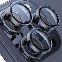 Camera Lens Protector for iPhone 15 Pro 6.1"& iPhone 15 Pro Max 6.7", Tempered Glass Lens Ring Cover Fit for iPhone 15 Pro/iPhone 15 Pro Max (Dark Blue)-image-65