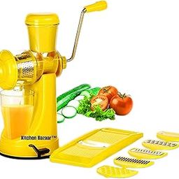 Elite Plastic Manual Citrus Juicer Set, Set of 3, Yellow-picture-21