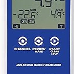 LogTag UTRED30-16 Dual Channel, Kit Includes: Data Logger, 2-ST100K-15 Ext Probes, 2-Buffer Bottles, Wall Mount Bracket & NIST Traceable Calibration Certificate, Blue/White-21