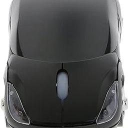 Microware Sports Car Shaped 2.4GHz Wireless Mouse USB Receiver For PC Laptop Notebook - Black-7