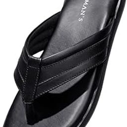 Indo-Western Casual Flip Flops for Men | Lightweight, Durable and Flexible | PU Thong Strap & TPR Out sole-picture-6
