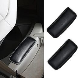 DS Enterprise Car Knee Pad, Vehicle Door Armrest Pad, Driver Side Car Console Leather Thigh Support Comfort Pillow Foot Knee Pain Relief Foot Care Legg Cover, Cars Interior Accessories (Pack of-2)-image-3