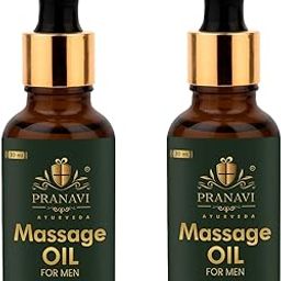 PRANAVI AYURVEDA Massage Oil for Men, Strength & Stamina Formula, 30ml, Pack of 2-image-14