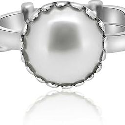 Certified Freshwater Pearl (Moti) Astrological Gemstone Ring | Adjustable 925 Sterling Silver Ring for Elegance, Serenity, and Positive Energy (7.25 Ratti)-12