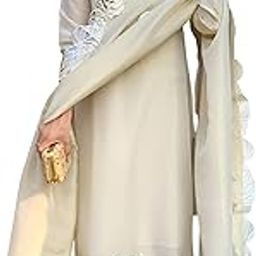 Women's Rayon Blend Mirror Cut Work Straight Embroidered Kurta Dupatta Pant Set-44