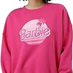 Barbie Printed Oversized Fit Sweatshirt for Women-image-8