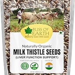Bliss of Earth Milk Thistle Seeds Organic Super Food Great for Guts Health & Boost Immunity | Promotes Skin Health | High in Protein | 100GM-image-48