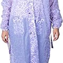 VARSHA-Contrast Flower PVC Ladies Raincoat (L-195)-image-10