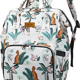 Laee cute baby Diaper Bag for Mothers | Spacious Waterproof Backpack with Multiple Pockets to Easily Organise Baby Essentials, Various Sized Pockets-23
