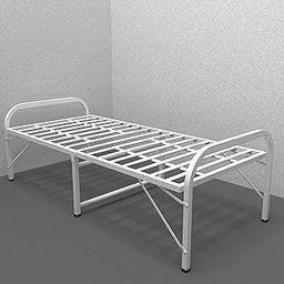 Honey Touch® Folding Bed for Sleeping, Single Bed Metal Frame, Matte Finish (3ft x 6ft, White)-image-88