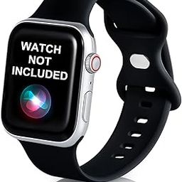 VEMIGON Sport Band Compatible for Apple Watch Strap 44mm 45mm 46mm 42mm 49mm, Soft Silicone Replacement Bands for iWatch Series 10 9 8 7 6 5 4 3 2 1 SE SE2 Ultra (Only Strap, Watch Not Included)-Black-18