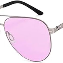 Vincent Chase By Lenskart | Full Rim Pilot | Indoor Glasses | 100% UV Protected | For Men & Women | Large | VC S17423-12