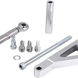 Chevy SBC 350 Alternator Bracket Kit, Keenso Long Water Pump Mount Polished Aluminum Alloy Generator Bracket OEM PCE232.1002-picture-3