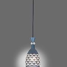 twixle Aluminium Premium Hanging Pendant Ceiling Lamps, Grey Colour, Pack of 1, for Living Rooms, Dining Halls, Bedrooms, Kitchens (with Bulb)-image-19