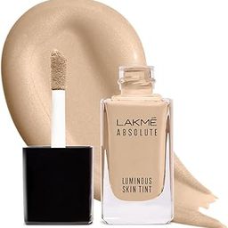 LAKMÉ Absolute Luminous Skin Tint Liquid Full Coverage Foundation For All Skin C100Coolivory, 1 Count-30