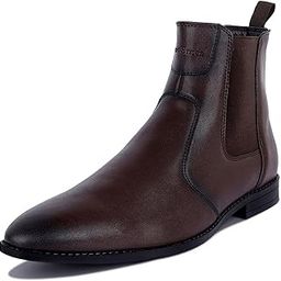 Men's Chelsea Boots | Handcrafted | High Ankle Boot| Comfortable Formal Office & Casual Wear Shoes | Dual Tone Patina Finish LSRGCL-image-14