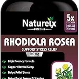Natureix Rhodiola Rosea Extract Stress Support- 60 Capsules-image-81