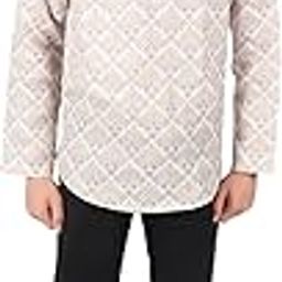 Boy's 100% Cotton Casual Full Sleeves Short Kurta Shirt Multicolour-image-42