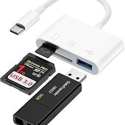 USB C SD Card Reader for iPhone 15/15 Pro/15 Pro Max/15 Plus,iPad Pro/Air/Mac/Laptop/Samsung Galaxy,Type C Memory Card Reader Micro SD Card Reader Card Adapter USB-C to SD for Digital Camera,Android-79