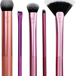 Real Techniques Artist Essential Makeup Brush Set, Includes Eye Liner Brush and Foundation Brush, Set of 5 - Multicolor-image-18