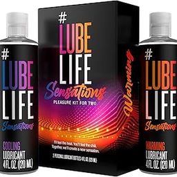 Lube Life Sensations Pleasure Kit Water Based Cooling & Warming Personal Lubricant, For a Tingling and Invigorating Intimate Experience, Lube for Men, Women & Couples, 4Fl Oz (Pack of 2)-image-63