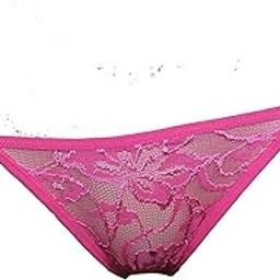 Pink Thong G-String Ladies Undergarment Textured Transparent Valentine Gift Panty Intimate Wear Romantic Lingerie Honeymoon Surprise Gift for Your GF Girl Friend Wife Lover-image-93
