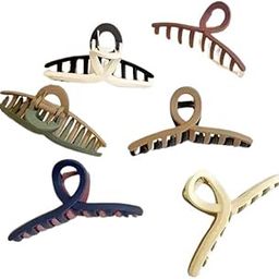 Krinine Non-slip Large T shape Dual Colored Hair Claw clips for Girls and Women (Pack of 4)-image-79