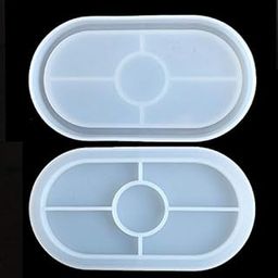 DIY Ashtray Mold Square Cup Mat Making Silicone Mould Oval Resin Casting Molds-image-26