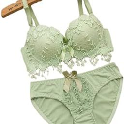 Women Net lace Lingerie Set||Lightly Padded Wired Bra & Panty Set||Bridel Set for Women & Girls-image-83