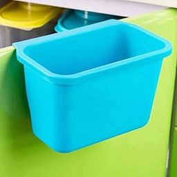 HBD Plastic Kitchen Cabinet Sink Door Hanging Mini Open-Top Dust Trash Garbage Bin Can Waste Rubbish Container Holder, 20.5X13X12 Cm (Multi Colour- 1 Pc)-image-96