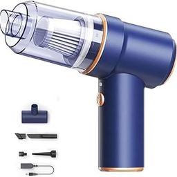 SMILEDRIVE Mini Vacuum Cleaner Wireless Car Vacuum Cleaner Home, Sofa 2 in 1 Blower and Vacuum Cleaner- Rechargeable 8000PA Powerful Vacuuming Device-image-1