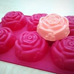 Perfect Pricee Soap, Candle, Resin Art and Crafting Tool, Muffin, Cake, Soap Bombs, Model, Repillica Moulds Mold DYI kit, Hobby Kits, Kids Activity Tool (Rose)-image-84