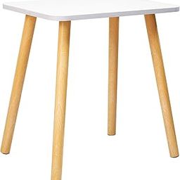 TARKAN Small Modern Wooden End Table for Living Room, Home, Office - Easy Assembly, White (30x40cm, Rectangle)-13