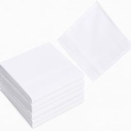 Pure White Cotton Men's Handkerchiefs, 100% Cotton (PACK OF12) KING SIZE hankerchifs-image-27