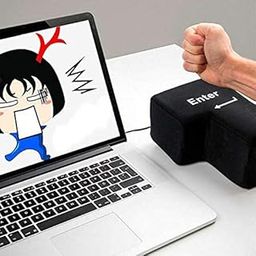 Ubervia Imported 1X(Enter Key Pillow, Big USB Enter Button Stress Relief Vent Tools, Unbreak Q6K8_34432-image-62