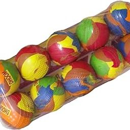 Fit City Care India Jumper Rubber Ball Cricket - (Multicolour-Light Weight) Pack of 10-image-5