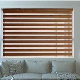 Zebra Wooden Blinds for Windows or Outdoor Decor of The Home (Brown)-image-28