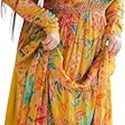 Women Floral Print Anarkali Kurta with Pant and Dupatta Set Anarkali Kurti for Women Plus Size Upto 4XL-picture-31