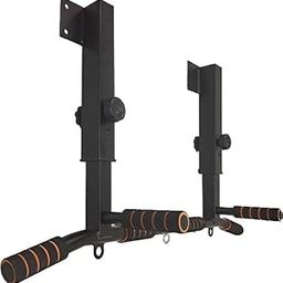 Wall Mounted Pull Up Bar and Dip Station, Heavy Duty Wall Mount Pull-up Chin Up Bar Multifunctional Home Gym Workout Indoor Exercise Equipment Support to 440 Lbs-picture-12