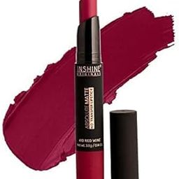 INSHINE ORIGINALS Absolute Matte No Transfer Lipstick,Intense Colour,Color Sensational Creamy Matte Lipstick,Lasts Up to 12 hours (RED WINE)-32