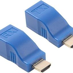 PremiumAV HDMI Extender Over Ethernet – HDMI Signal Booster 1080p via Cat5e/Cat6 Cable up to 30M – Transmitter & Receiver Set (TX/RX) for TV, Monitor, Projector, Home Theater, Office – Plug & Play-72